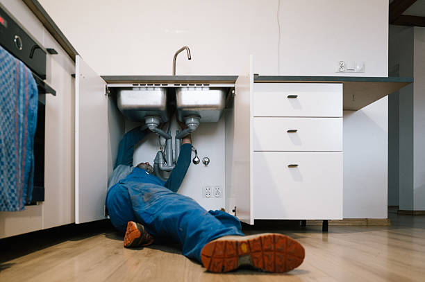 Professional Drain Cleaning technician working in Blackstone, MA